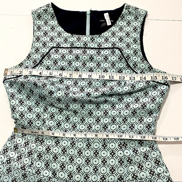Club Monaco Mint Blue Sleeveless Dress Sz 0 Skater Fit Flare Summer Vacation - Picture 10 of 11